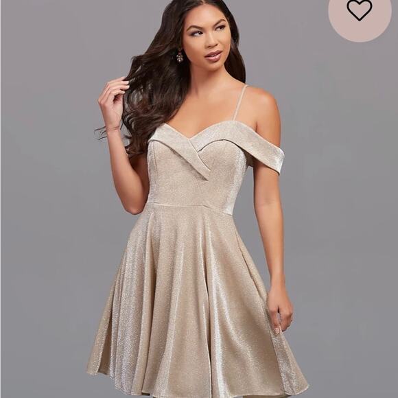 jo+el company Dresses & Skirts - Glitter Metallic Short A- line Party Dress size xs